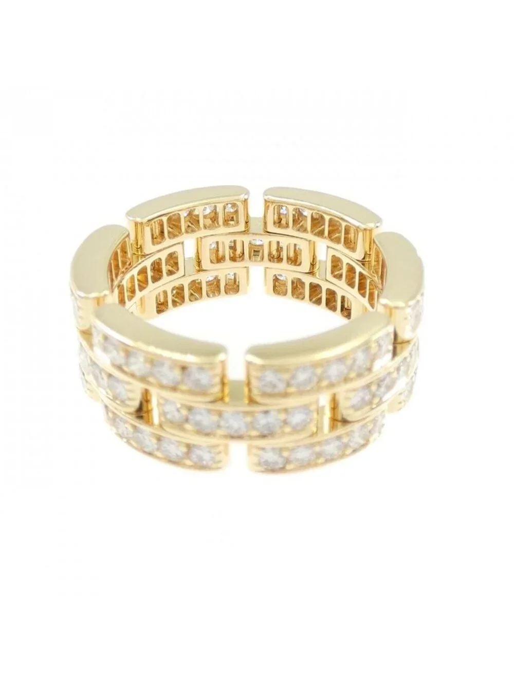 Cartier Maillon Panthere Full Diamond Ring